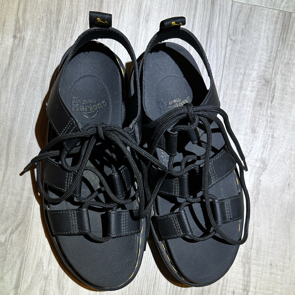 Dr. Martens Black Strappy Sandals